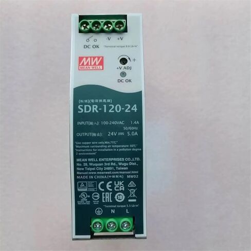 SDR-120-24 120W Single Output Industrial DIN Rail with PFC Function SDR-120 24V 5A in Kuwait