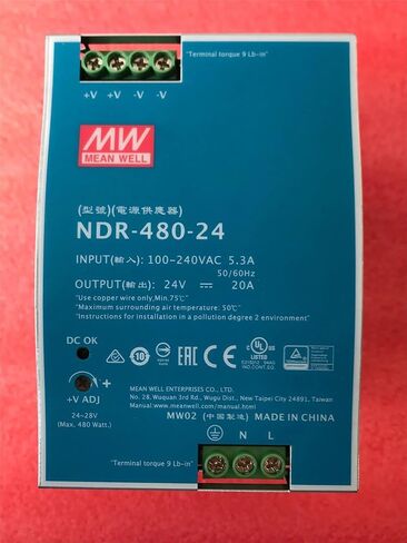 NDR-480-48 480W Single Output Industrial DIN Rail NDR-480 48V 10A in Kuwait