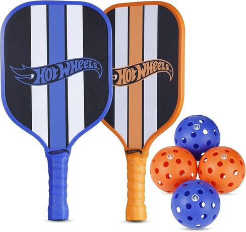 Minecraft - Wooden Pickleball Set, Includes 2 Paddles, 4 Durable Balls & Carry Bag, 7-Piece Outdoor Game for Kids, Teens & Families in Saudi Arabia