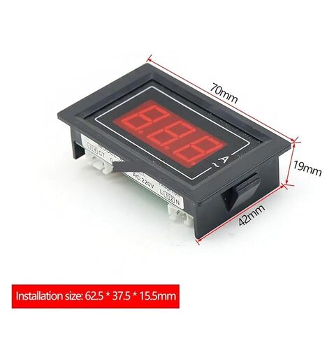 D85-A AC Digital Display Ammeter Can Measure 0-100A Embedded Installation LED Panel with Shunt 1Pcs in Saudi Arabia
