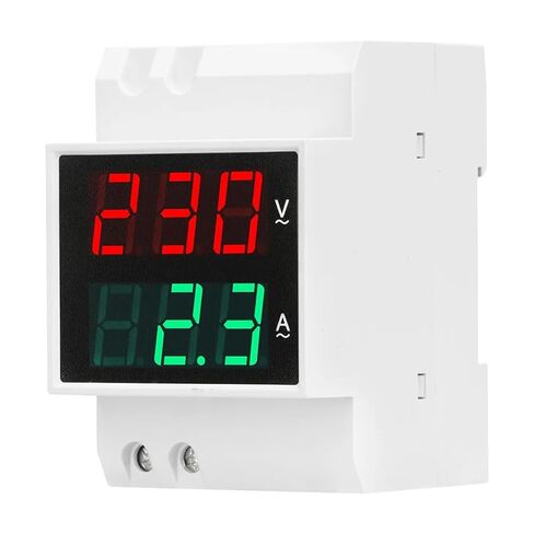 D52-2042 Digital Voltmeter Ammeter Din-Rail Dual Display AC80-300V AC0-100A Volt Gauge Tester 1Pcs in Saudi Arabia