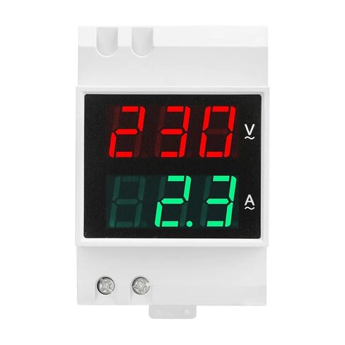 D52-2042 Digital Voltmeter Ammeter Din-Rail Dual Display AC80-300V AC0-100A Volt Gauge Tester 1Pcs in Saudi Arabia