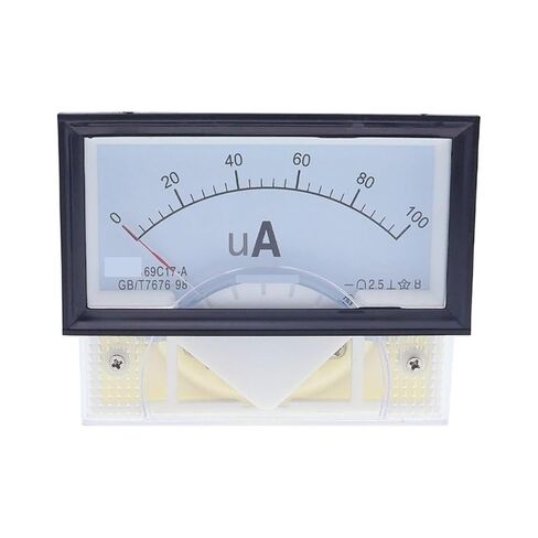 69C17 مؤشر ميكرومتر 100UA 200UA 300UA 500UA مع التحويلة الحالية متر 85*46 مللي متر أمبير 1 قطعة (500UA) in Saudi Arabia