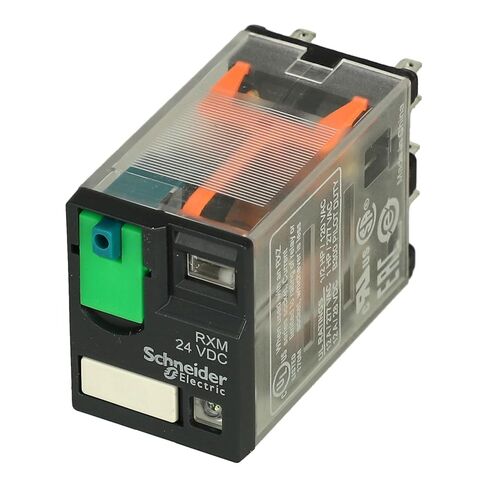 RXM2AB2BD | SCHNEIDER 8 PIN Relay 24VDC Coil DPDT 12A W/LED in Saudi Arabia