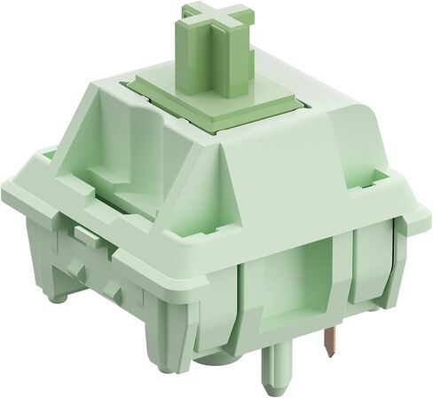 Feker x Matcha Switches for Mechanical Keyboard DIY - Linear Keyswitch 5 Pins for Mechanical Gaming Keyboards - 60cN Force Pre Lubed (45PCS, Matcha Green Switch) in Saudi Arabia