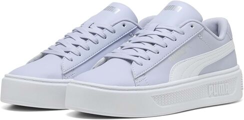 PUMA Women's Smash Platform V3 Sneaker, Warm White-Caramel Latte Gold, 7.5 in Saudi Arabia