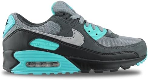 حذاء Nike Air Max 90 للرجال (DM0029-109، أبيض/كاكي/بني أوريووود فاتح/أسود) مقاس 8 in Kuwait