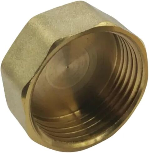 1pcs Brass Pipe Hex Head Brass End Cap Plug Fitting 1/8" 1/4" 3/8" 1/2" 3/4" Male Female Thread Coupler Connector Adapter(Size:Female,Color:1/8") in Saudi Arabia