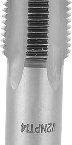 1/2 Inch High Hardness Steel Thread Tap for CNC Machining and Precision Machine Repair 22mm Thread 34mm Depth Silver Industrial Grade Tapping Tool in Saudi Arabia