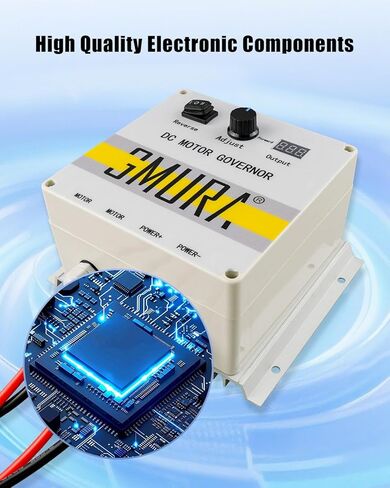وحدة تحكم سرعة المحرك PWM المقاومة للماء من GMURA DC 12-24V 50A، مع عرض الجهد الكهربي ومقياس الجهد القابل للتعديل ومفتاح عكسي للفرامل الأمامية، لمحركات التصيد بوزن 55 رطل، ترقية الجيل الثاني in Kuwait