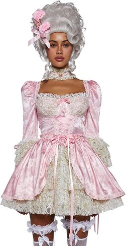 Dolls Kill Marie Antoinette Halloween Costume for Women - French Cake Queen Renaissance Trickz N' Treatz in Saudi Arabia