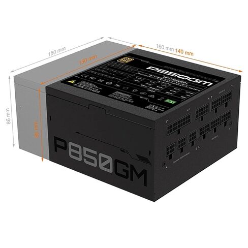 P850GM 850W for ATX 12V 80PLUS Gold Power Supply in Saudi Arabia