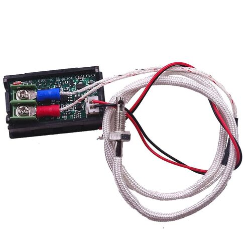 12V Red Celsius Digital Temperature Gauge -58F~536F LED Display Screen with Terminal Wire and 0.5 Meter K-Type Thermocouple (Thread: M6) in Saudi Arabia