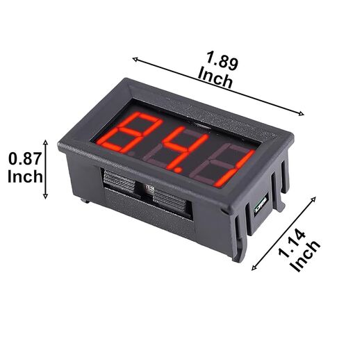 12V Red Celsius Digital Temperature Gauge -58F~536F LED Display Screen with Terminal Wire and 0.5 Meter K-Type Thermocouple (Thread: M6) in Saudi Arabia