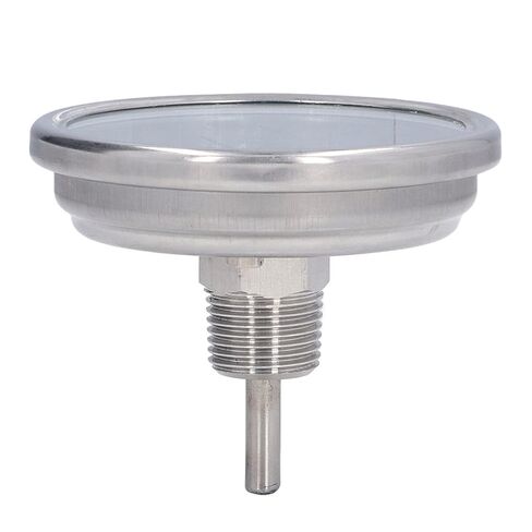 Wisecoco 3.3" Dial Stainless Steel Bimetallic Thermometer, 0-200F/-15-90C, 1% Accuracy, 1/2" NPT Back Mount in Saudi Arabia