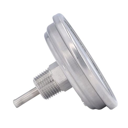 Wisecoco 3.3" Dial Stainless Steel Bimetallic Thermometer, 0-200F/-15-90C, 1% Accuracy, 1/2" NPT Back Mount in Saudi Arabia