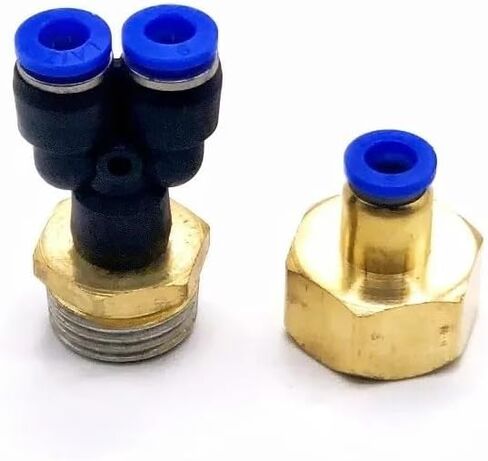 1PCS Pneumatic Quick Release Fitting Connector 6mm 8mm 10mm 12mm OD Hose Tube to 1/8 1/4 3/8 1/2 Thread Air Compressor Joint Coupler(Color:PL,Size:8MM_1/4") in Saudi Arabia