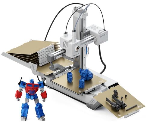 Chitu Systems PlateCycler C1M for Bambu Lab A1 Mini, Automatic Build Plate Changer, Includes 4 Hook Textured PEI Plates, Non-Stop Batch Printing System, Secure & Hands-Free in Saudi Arabia
