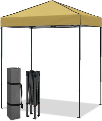 Eagle Peak Fruct Pop up Canopy مع جدار الشمس القابل للتعديل 6 × 4 ، خيمة محمولة مضغوطة خفيفة الوزن مستقيمة مع كيس حمل ، أخضر فلوريسنت in Kuwait