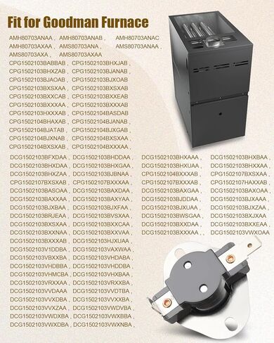 B1370187 L160-30F Limit Switch Temperature Controller Fit for Goodman Furnace in Saudi Arabia