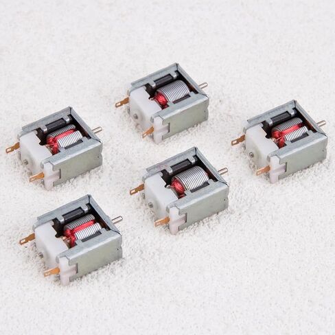KOOBOOK 5Pcs Micro 020 DC Motor 3V 15000 RPM Mini Bare Square Motor with Carbon Brush for DIY Hobby Toy RC Train Model HO Slot Car in Saudi Arabia