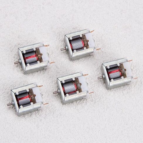 KOOBOOK 5Pcs Micro 020 DC Motor 3V 15000 RPM Mini Bare Square Motor with Carbon Brush for DIY Hobby Toy RC Train Model HO Slot Car in Saudi Arabia