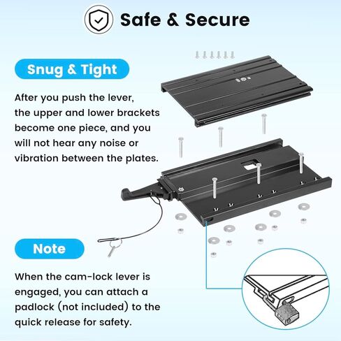 Upgrade 1854060 MKA-32 Quick Release Bracket with Cover Fit for Minn Kota Ulterra, Terrova, PowerDrive, and Deckhand 40 Trolling Motor in Saudi Arabia