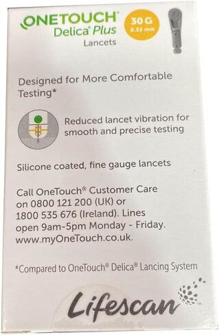 J&D International OneTouch Delica Plus 200 Lancets 30 Gauge 0.32mm in Saudi Arabia