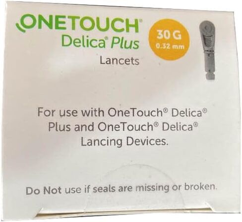 J&D International OneTouch Delica Plus 200 Lancets 30 Gauge 0.32mm in Saudi Arabia