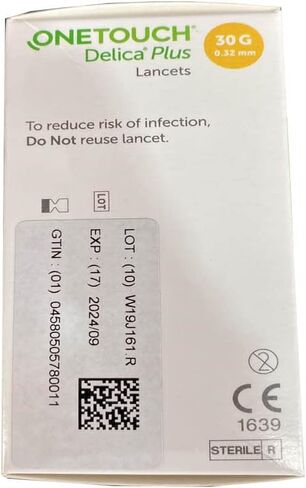 J&D International OneTouch Delica Plus 200 Lancets 30 Gauge 0.32mm in Saudi Arabia