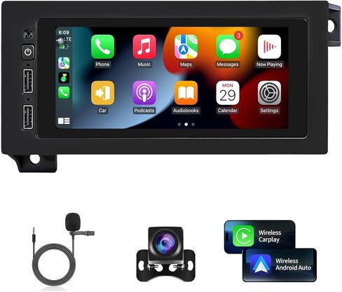 Car Radio for Dodge RAM 2002 2003 2004 2005 2006, for Jeep Wrangler 2003 2004 2005 2006, Jeep Grand Cherokee 1999-2004 CarPlay Upgrade Stereo Replacement Touchscreen Bluetooth WiFi with Backup Camera in Saudi Arabia