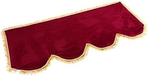 غطاء غبار للوحة مفاتيح البيانو، غطاء مخملي مزين بلوحة مفاتيح 61/88 (عنابي-88key) in Saudi Arabia