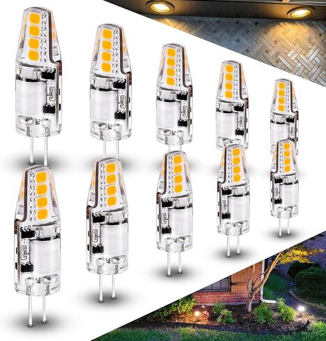 T10 إسفين قاعدة المناظر الطبيعية 194 921 LED لمبة الضوء 2700K أبيض دافئ 3W يعادل 15W 20W الجهد المنخفض AC / DC12V-24V T5 LED لمبة Landsacpe Garden Deck RV Camper Marine Boat قبة الإضاءة، 8 حزمة in Kuwait
