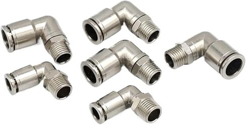 PL Bent Through Pneumatic Connector Air Pipe Right Angle 90 External Thread Quick Plugs 8/02 6/02 1Pcs(PL16-03) in Saudi Arabia