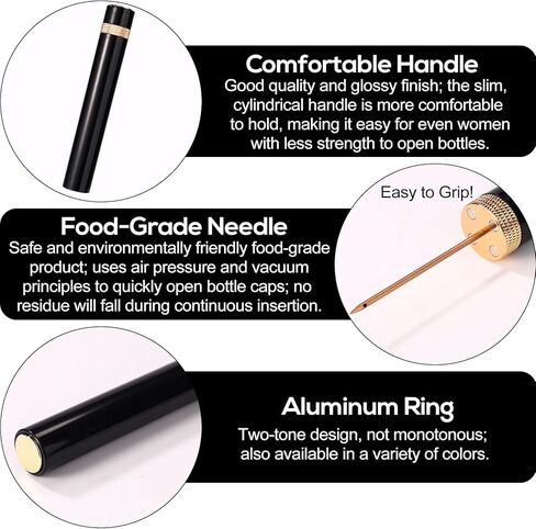 2pcs Wine Openers, 2026 New Portable Needle Type Wines Bottle Openers Air Pressure Cork Remover Corkscrew for Home Travel Party Essential Accessories in Saudi Arabia