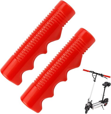 Red Tricycle Handlebar Grips 3/4 Inch Bicycle Grip Non-Slip Handlebar Replacement Bike Grips for Tricycle, Bicycle, Bike, Trike in Saudi Arabia