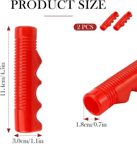 Red Tricycle Handlebar Grips 3/4 Inch Bicycle Grip Non-Slip Handlebar Replacement Bike Grips for Tricycle, Bicycle, Bike, Trike in Saudi Arabia