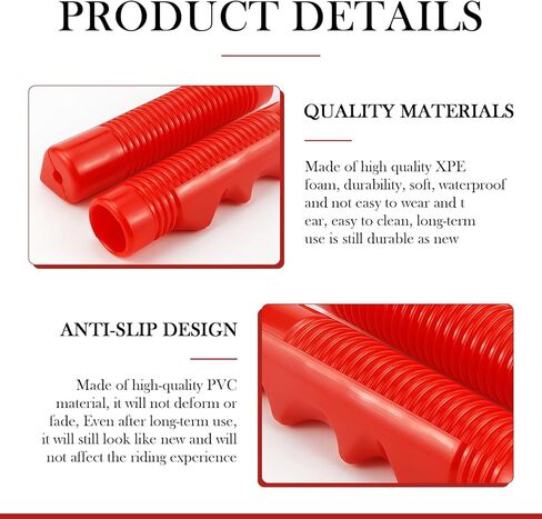 Red Tricycle Handlebar Grips 3/4 Inch Bicycle Grip Non-Slip Handlebar Replacement Bike Grips for Tricycle, Bicycle, Bike, Trike in Saudi Arabia