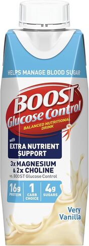 BOOST Glucose Control Ready to Drink Nutritional Drinks, Creamy Strawberry, 8 fl oz Carton (4 x 6 Packs) in Saudi Arabia