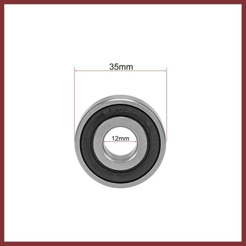 6202-12-2RS كرة أخدود عميقة تحمل 12x35x11 مللي متر مزدوجة مختومة الكروم الصلب Z2 محامل رافعة استبدال أجزاء in Saudi Arabia