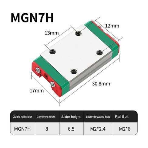 1 Piece of MGN7H L 600mm to 1200mm Linear Guide + 2 Pieces of MGN Brackets(900mm) in Saudi Arabia
