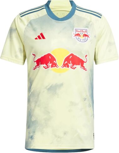 adidas Men's Soccer New York Red Bulls 23/24 Home Jersey - Designed with Daniel Patrick, Made with Recycled Materials in Saudi Arabia