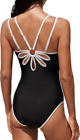 ZAFUL Women's One Piece Cutout Swimsuits Tummy Control Slimming Bathing Suit Beach Summer Swim Outfits 2026 in Saudi Arabia
