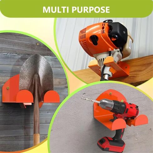 حامل تشذيب على الحائط عالي التحمل متوافق مع ملحقات Stihl Kombi، شماعات منظم لأدوات الطاقة في الحديقة لتشذيب العشب، أداة تشذيب التحوط، جدار المرآب 1 حزمة in Saudi Arabia