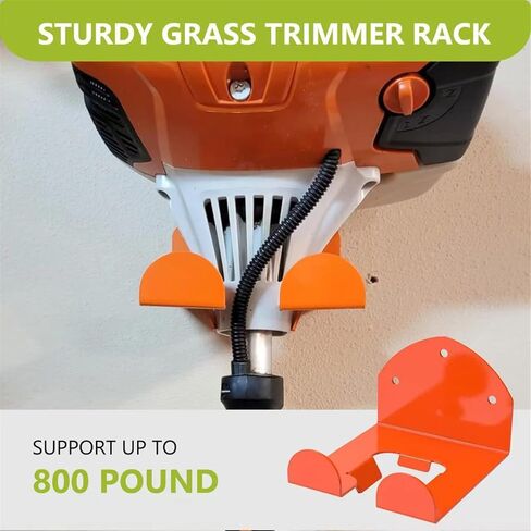 حامل تشذيب على الحائط عالي التحمل متوافق مع ملحقات Stihl Kombi، شماعات منظم لأدوات الطاقة في الحديقة لتشذيب العشب، أداة تشذيب التحوط، جدار المرآب 1 حزمة in Saudi Arabia