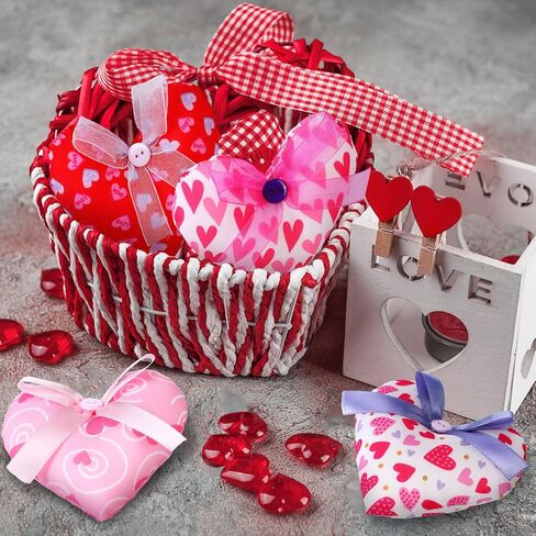 Tudomro 12 Pcs Fourth of July Fabric Star Decor Cloth Star Bowl Filler for Summer Home Farmhouse Ornaments Independence Day Home Decor in Saudi Arabia
