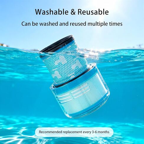 Dyson V15 Filter Replacement 2-Pack, Dyson Vacuum Parts With Dyson V15, Dyson v15 Detect Absolute, Dyson v11 Animal Filter Replacement Parts, Part no 970013-02 in Saudi Arabia