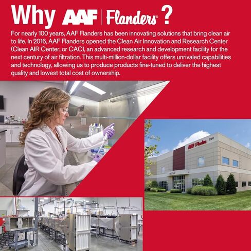 مرشحات هواء Flanders EZ-Flow II 14x18x1، MERV 1، فرن، HVAC، وفلتر تيار متردد - تدفق هواء عالي، موفر للطاقة، وسائط من الألياف الزجاجية 10055.011418 (عبوتان) in Kuwait