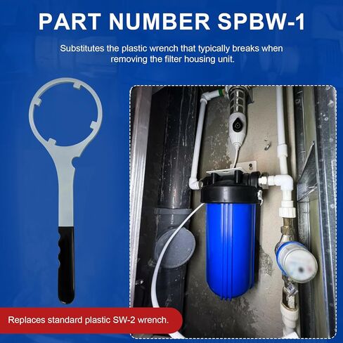 ERETOW Metal Water Filter Housing Wrench 4.8 In - SPBW-1 Whole House Water Filter Wrench for Culligan HF-150, Pentek 150295, 152037/ww34, Fit 10″ x 2.5″ & 20″ x 2.5″ Housing in Kuwait