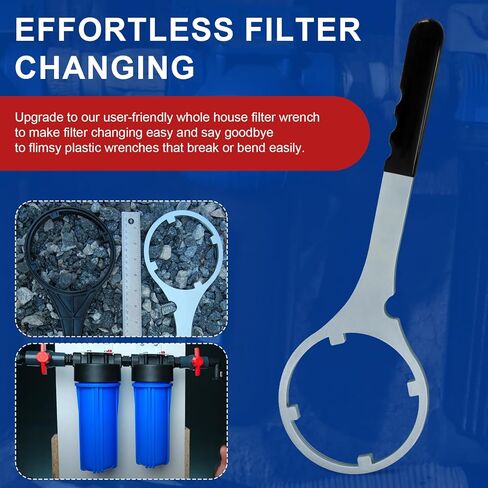 ERETOW Metal Water Filter Housing Wrench 4.8 In - SPBW-1 Whole House Water Filter Wrench for Culligan HF-150, Pentek 150295, 152037/ww34, Fit 10″ x 2.5″ & 20″ x 2.5″ Housing in Kuwait